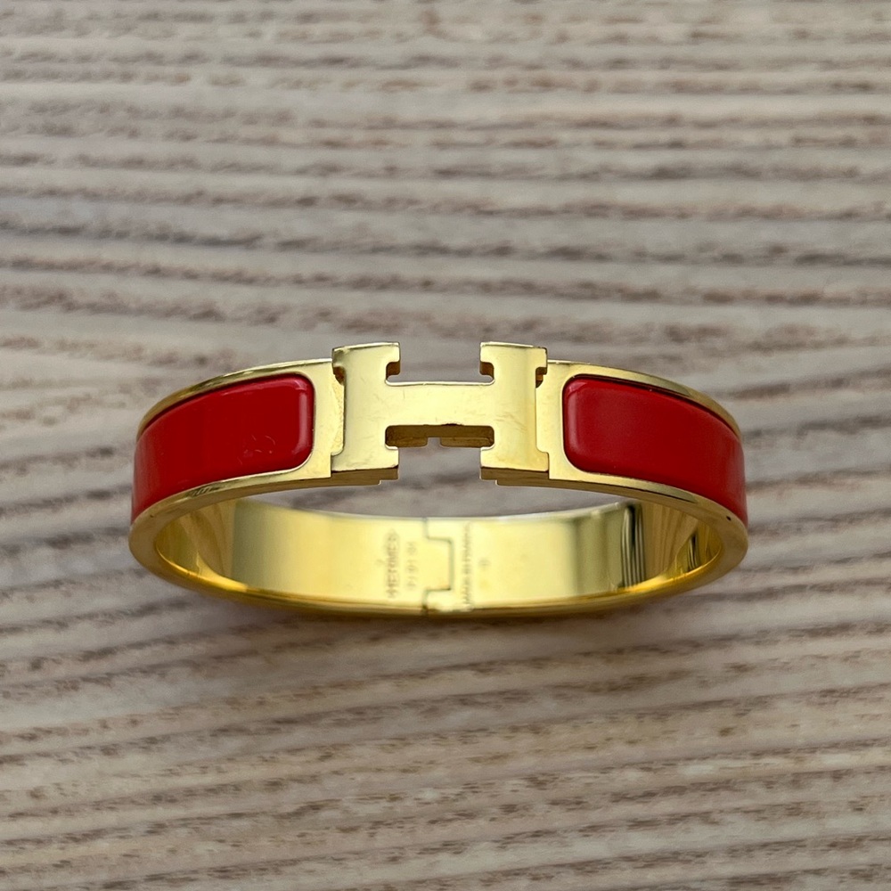 Hermes Red bangle/ bracelet